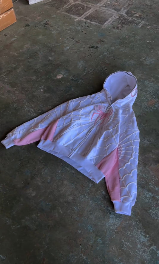 Pink & White Spidey Jacket